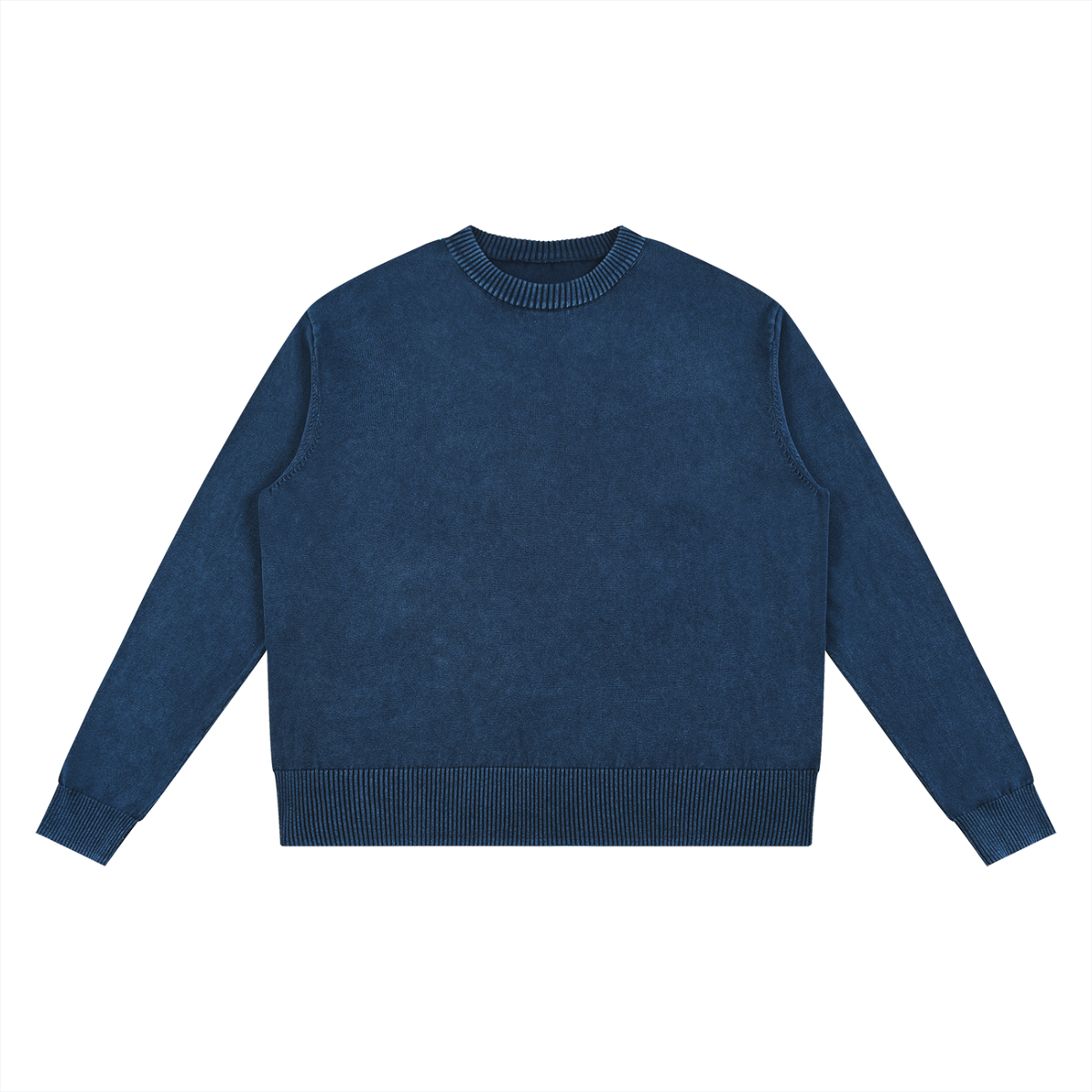 Mineral Wash Oversized Crew Sweater