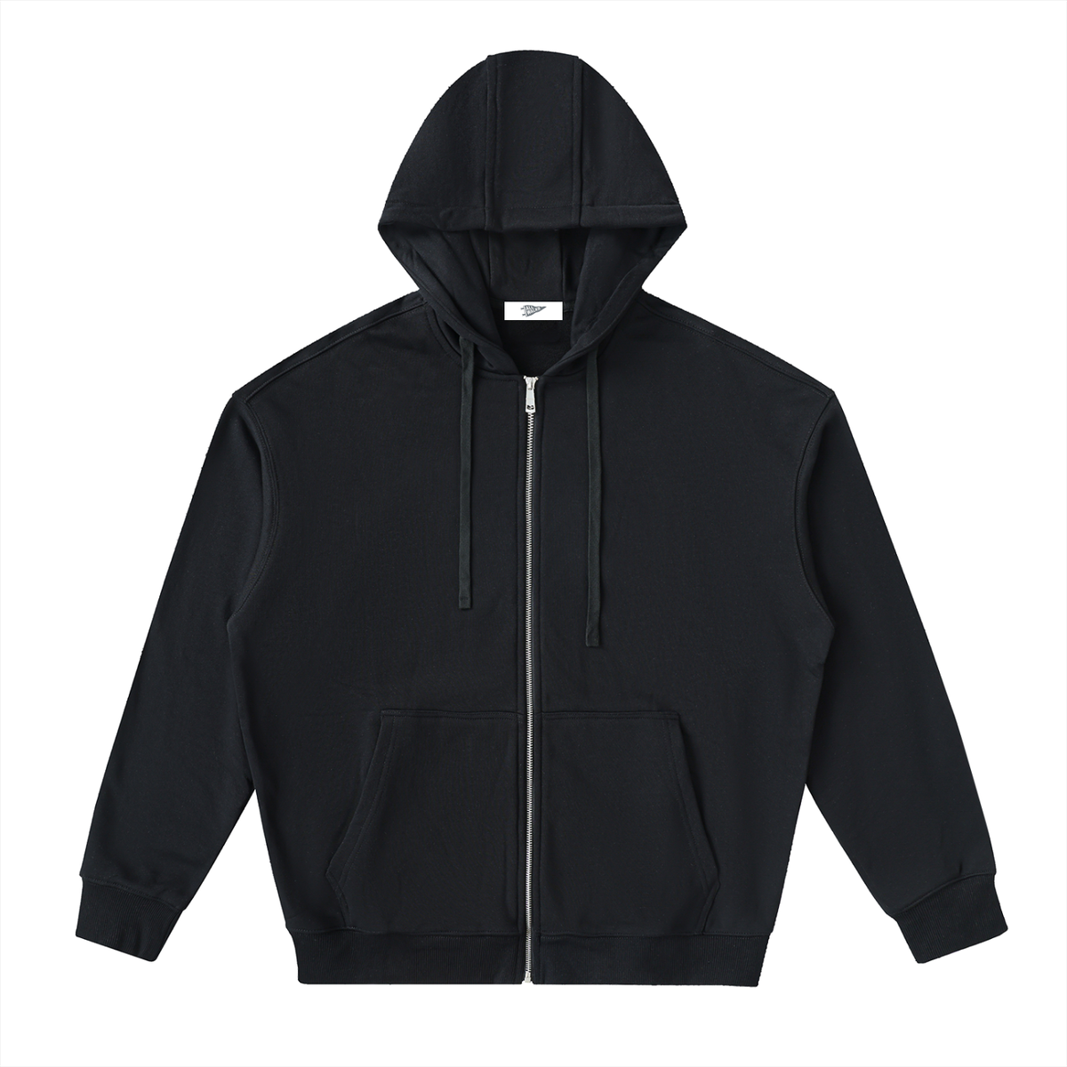 Drop-Shoulder Zip Up Hoodies