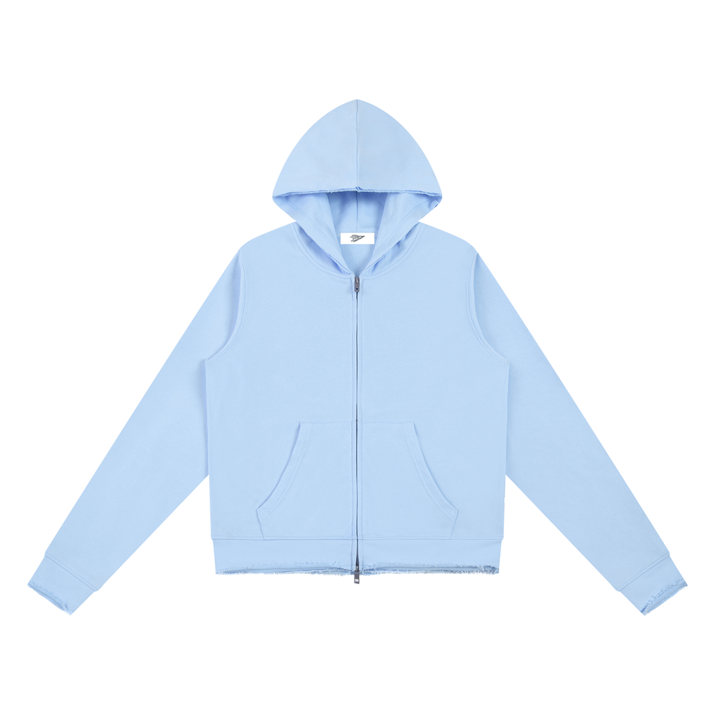 WMNS Raw Edge Full Zip Hoodie