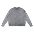 Mineral Wash Oversized Crew Sweater