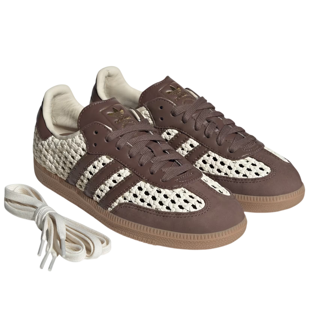 Adidas Samba OG Basketweave Cream White Earth Strata