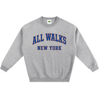 All Walks NY Fleeced Crew Sweatshirt