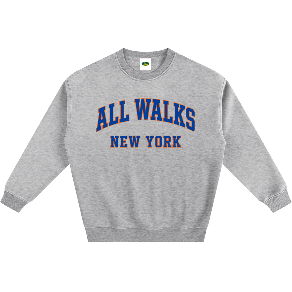 All Walks NY Fleeced Crew Sweatshirt