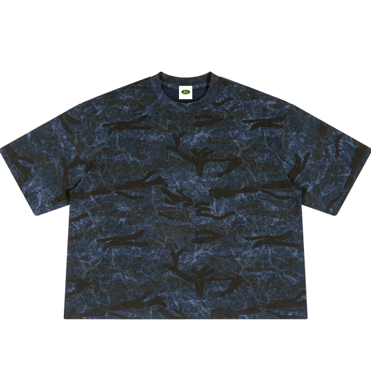 Boxy Camo Cotton T-Shirt