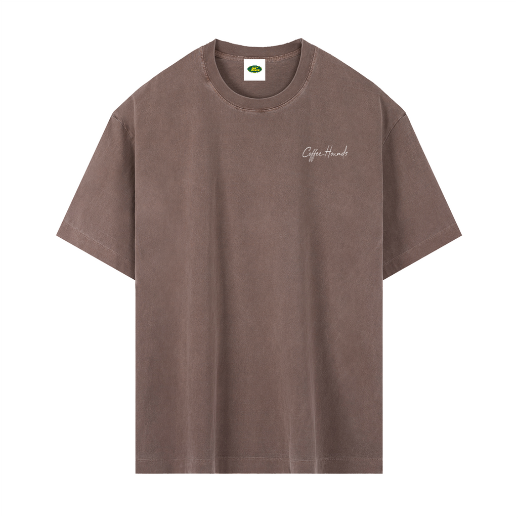 Coffee Hounds Vintage Washed Oversized Tee