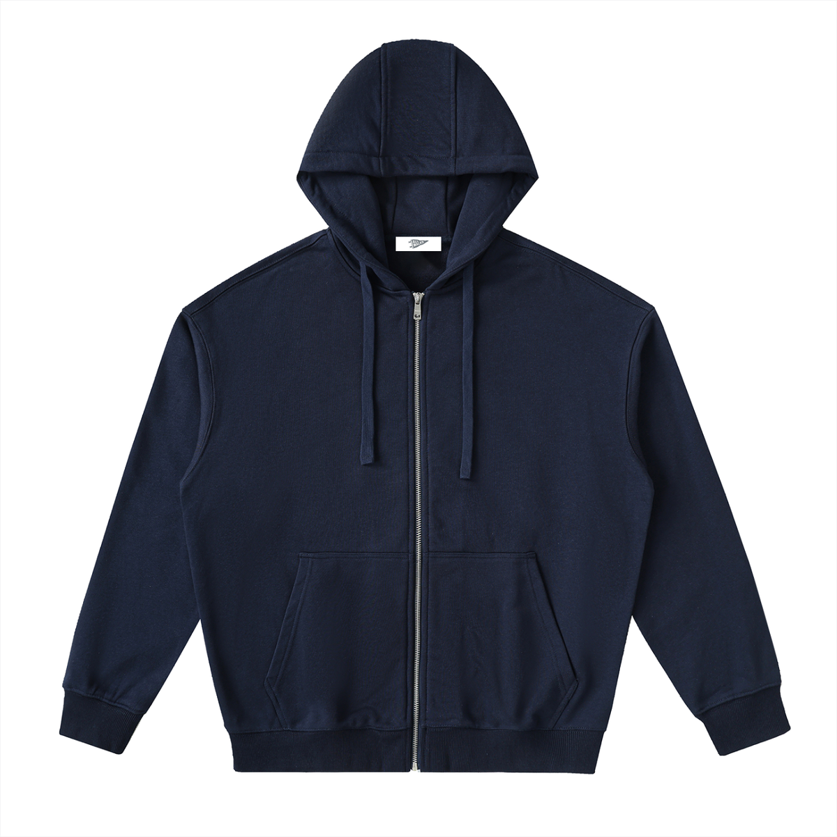 Drop-Shoulder Zip Up Hoodies