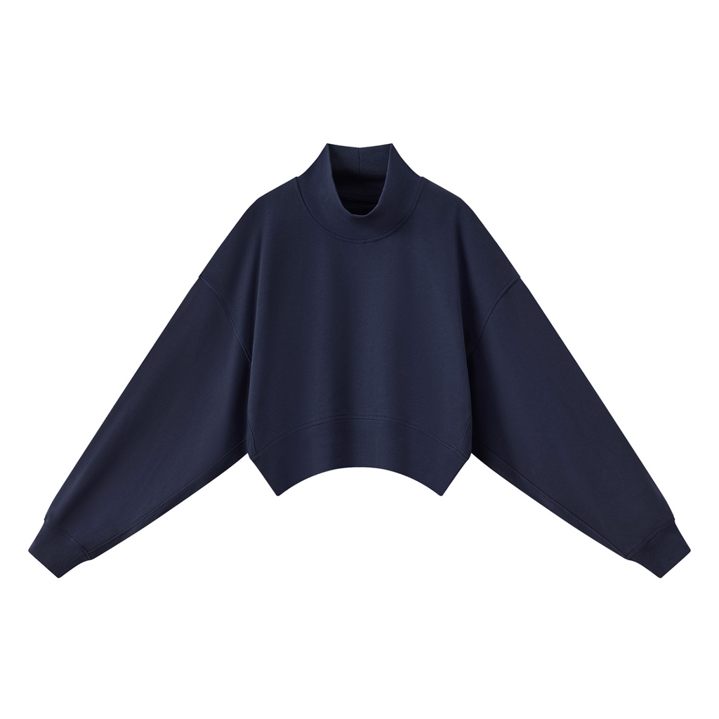 WMNS Crop Mock Neck Sweatshirt